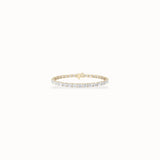 Tulip Tennis Bracelet, solid 14ct gold set with certified laboratory-grown diamonds