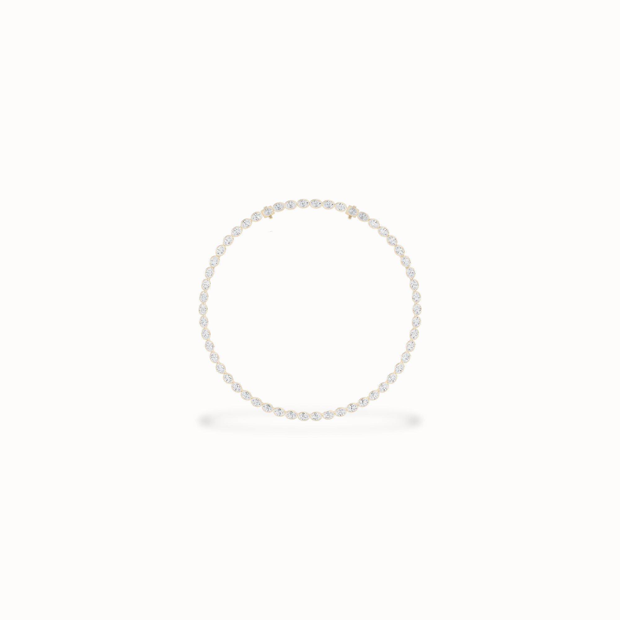 Vervain Tennis Necklace, solid 14ct gold set with certified laboratory-grown diamonds