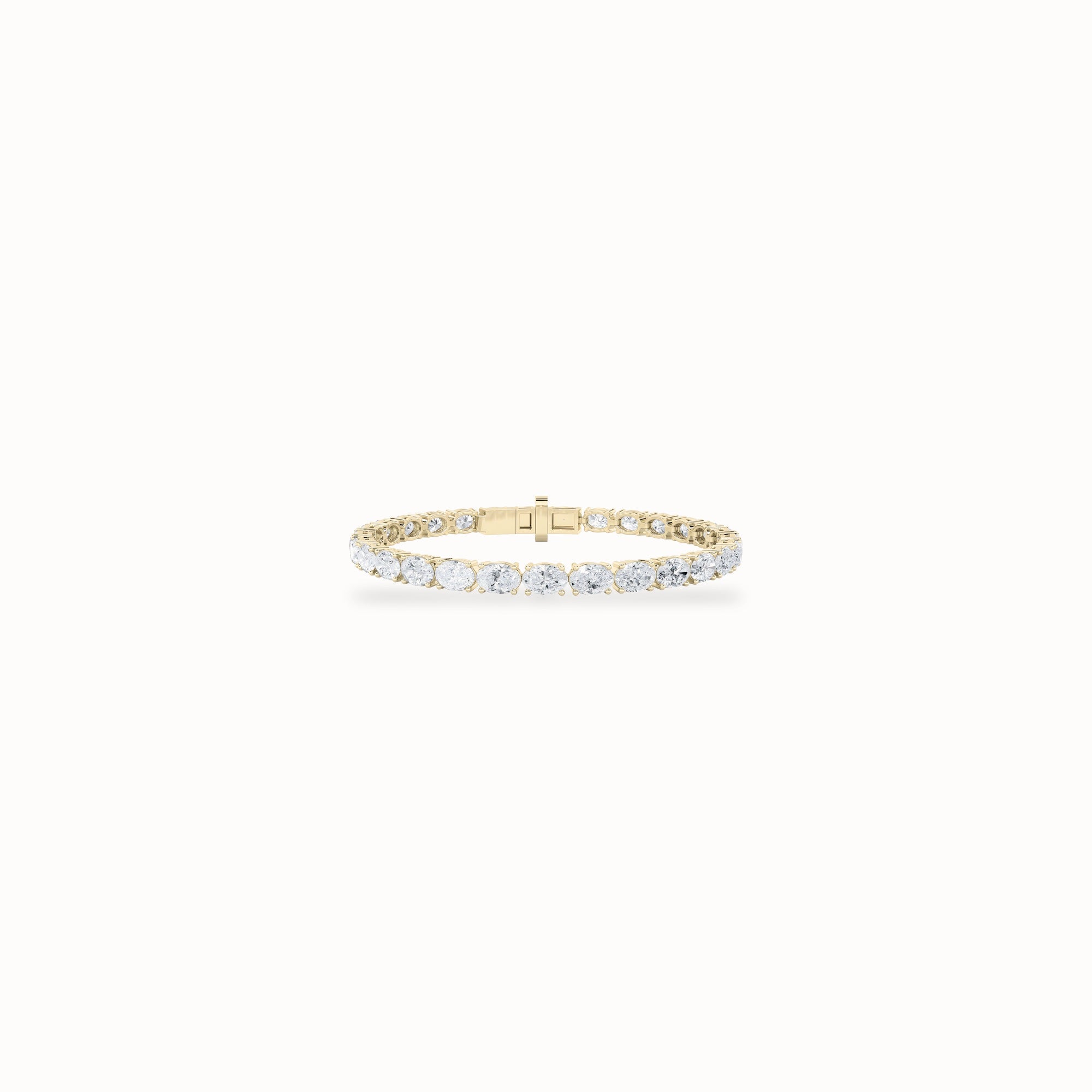 Wren Tennis Bracelet, solid 14ct gold set with certified laboratory-grown diamonds